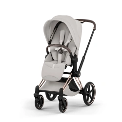 Прогулочная коляска Cybex Priam Style Collection 5.0  - city grey (шасси Rosegold) - изображение