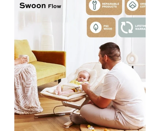 Кресло-шезлонг Babymoov Swoon Flow — бежевый