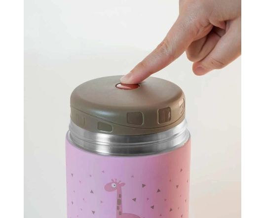 Термос харчовий рожевий Miniland Silky Food Thermos Pink 600мл