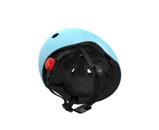 Шолом захисний дитячий Scoot and Ride, лохина, з ліхтариком, 51-55см