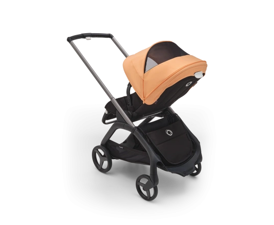 Универсальная коляска 2в1 Bugaboo DRAGONFLY - black/grey melange island coral
