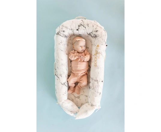 Матрац - кокон для новонародженого DockaTot  Deluxe, Carrara Marble
