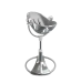 Стульчик для кормления Bloom Fresco Silver в комплекте с вкладышами из экокожи - Snake Skin Grey