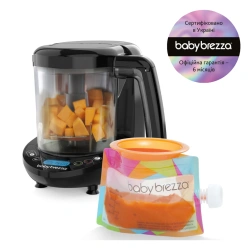 Блендер-пароварка BabyBrezza ONE STEP DELUXE - черный - изображение