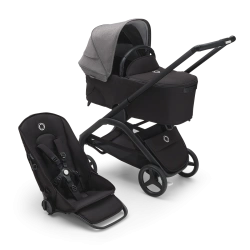 Универсальная коляска 2в1 Bugaboo DRAGONFLY - black/midnight black grey melange - изображение