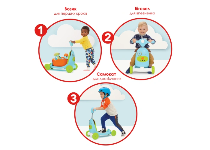 Купити Каталка-самокат SKIP HOP Песик з доставкою по Україні | KIDSLINE-40 - зображення