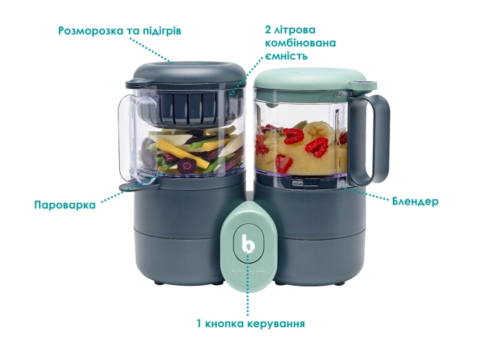 Купить Блендер-пароварка Babymoov NUTRIBABY ONE с доставкой по Украине | KIDSLINE-51 - изображение