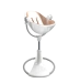 Стульчик для кормления Bloom Fresco White в комплекте с вкладышами из экокожи - Rose Gold