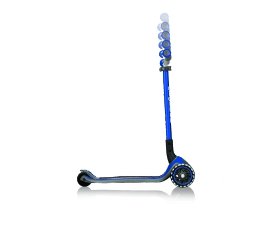 Самокат GLOBBER серії MASTER LIGHTS синій, колеса з підсвіткою, 50кг, 4+