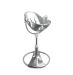 Стульчик для кормления Bloom Fresco Silver в комплекте с вкладышами из экокожи - Lunar silver