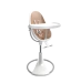 Стульчик для кормления Bloom Fresco White в комплекте с вкладышами из экокожи - Rose Gold