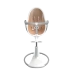 Стульчик для кормления Bloom Fresco White в комплекте с вкладышами из экокожи - Rose Gold