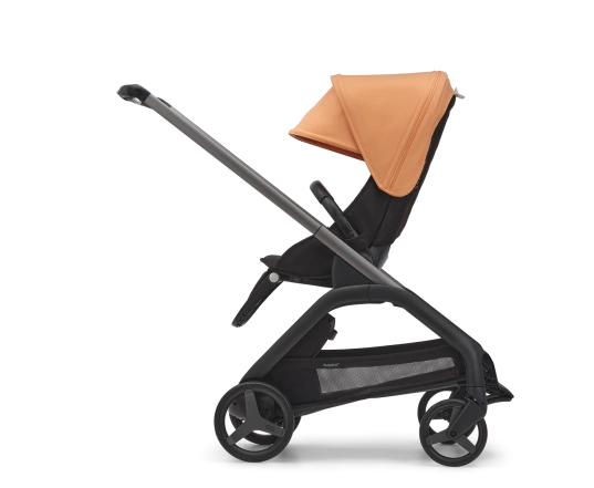 Универсальная коляска 2в1 Bugaboo DRAGONFLY - black/grey melange island coral