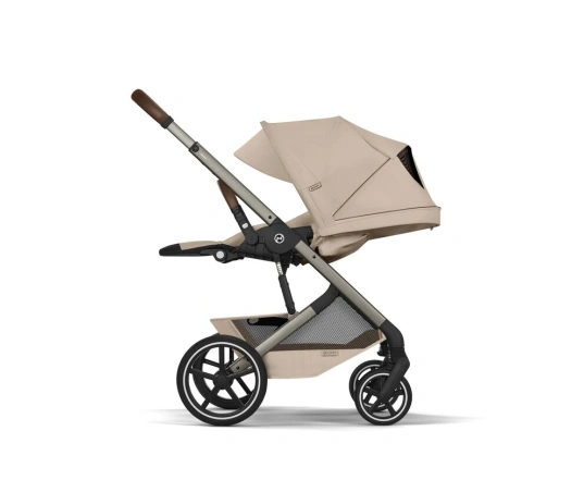 Прогулянкова коляска Cybex BALIOS S LUX TPE - almond beige (з бампером)