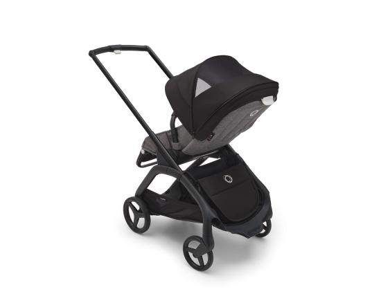 Прогулочная коляска Bugaboo DRAGONFLY - black/grey melange midnight black