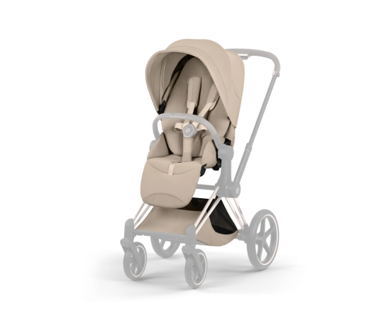 Прогулянкова коляска Cybex PRIAM Style Collection 5.0 - cozy beige (шасі Chrome Brown)