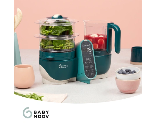 Блендер - пароварка Babymoov Nutribaby+ Opal green