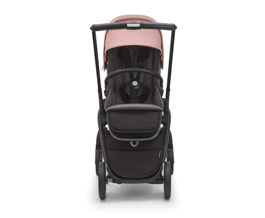 Прогулянкова коляска Bugaboo DRAGONFLY - black/grey melange morning pink