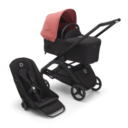 Універсальна коляска 2в1 Bugaboo Dragonfly Sunrise red/Midnight black-Midnight black  - зображення