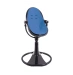 Стульчик для кормления Bloom Fresco Black в комплекте с вкладышами из экокожи - Riviera blue