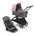Универсальная коляска 2в1 Bugaboo DRAGONFLY - grafite/grey melange morning pink