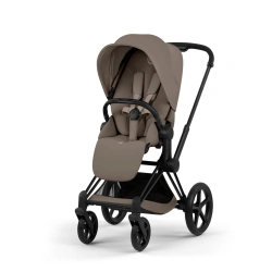 Прогулочная коляска Cybex Priam Style Collection 5.0 - coconut brown (шасси Matt Black) - изображение
