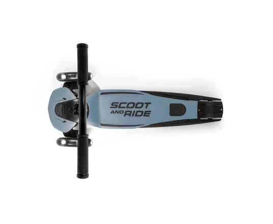 Самокат Scoot and Ride серії Highwaykick-5 з колесами що світяться сіро-синій, 5+ до 80кг