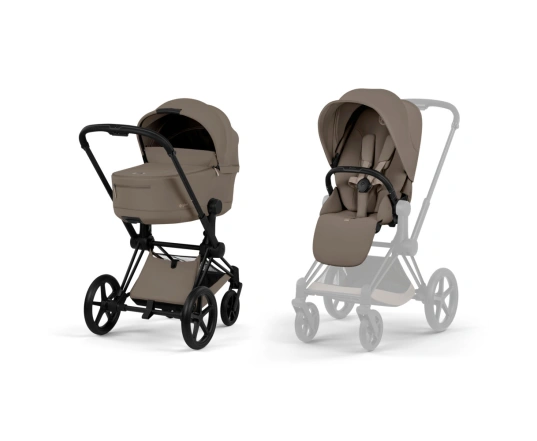 Коляска Cybex PRIAM Style Collection 5.0 - coconut brown (шасі Matt Black)