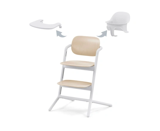 Стілець для годування 3 в 1 Cybex LEMO - sand white