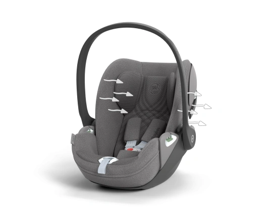 Автокресло Cybex Cloud T-iSize Plus 0-13кг - Mirage Grey