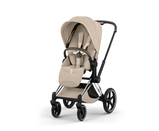 Прогулянкова коляска Cybex PRIAM Style Collection 5.0 - cozy beige (шасі Chrome Brown)