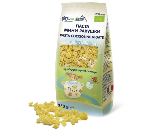 Паста Fleur Alpine Ракушки (Pasta cocciolette rigati) 250г