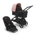 Универсальная коляска 2в1 Bugaboo DRAGONFLY - black/midnight black morning pink