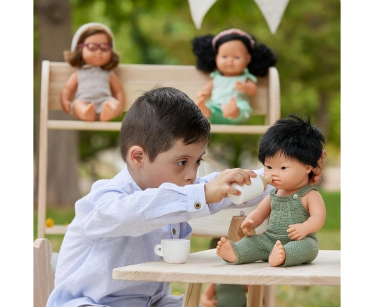 Набір ігровий дерев’яний для ляльок Miniland Feeding Set