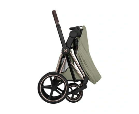 Прогулянкова коляска Cybex PRIAM Style Collection 5.0 - sage green (шасі Rose Gold)