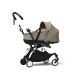 Универсальная коляска 2 в 1 с люлькой newborn shell Stokke YOYO³ Taupe (шасси White)