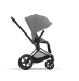 Прогулочная коляска Cybex Priam Mirage Grey  (шасси Matt Black)