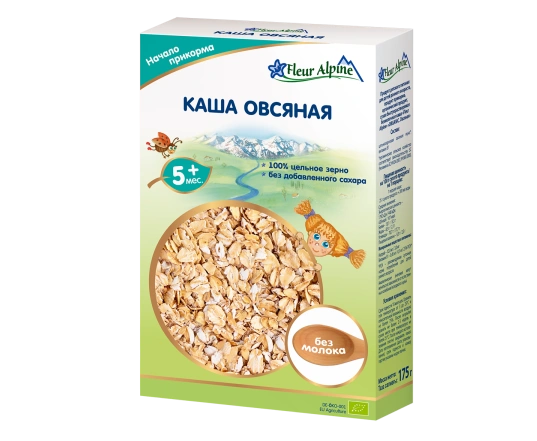 Безмолочна каша Fleur Alpine - Вівсяна 175г.