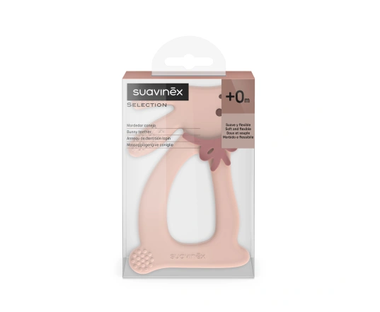 Прорезыватель кролик WONDERLAN Suavinex - розовый