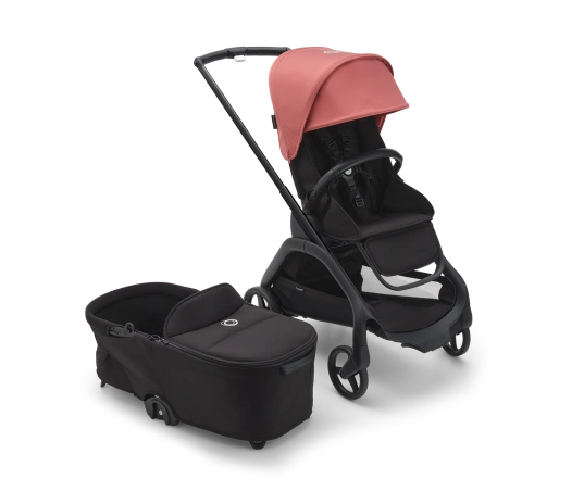 Універсальна коляска 2в1 Bugaboo Dragonfly Sunrise red/Midnight black-Midnight black 