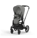 Прогулочная коляска Cybex Priam Mirage Grey  (шасси Matt Black)