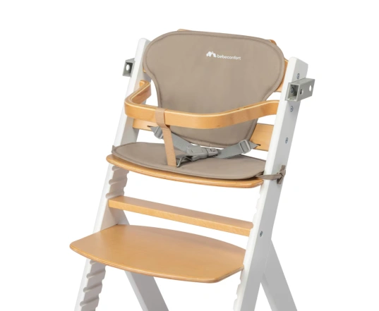 Стульчик для кормления с вкладышем Bebe Confort TIMBA - light wood/beige