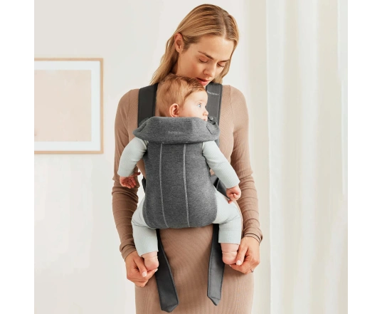 Рюкзак-кенгуру Bebé Mini BabyBjörn (тканина 3Д трикотаж) - Cірий
