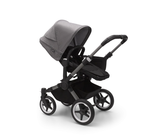 Універсальна коляска 2в1 Bugaboo Donkey5 Mono Grey mеlange/Midnight black-Grey mélange