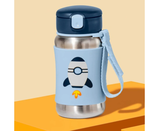 Поїльник з трубочкою Spark Style Skip Hop з нержавіючої сталі - Ракета