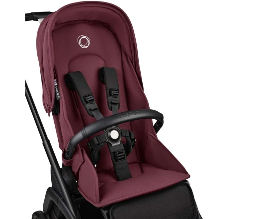 Універсальна коляска 2в1 Bugaboo DRAGONFLY - black/dark cherry-dark cherry