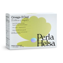 Диетическая добавка Perla Helsa Омега-3 из печени трески №120 - изображение