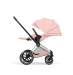 Прогулянкова коляска Cybex PRIAM Style Collection 5.0 - peach pink (шасі Chrome Brown)