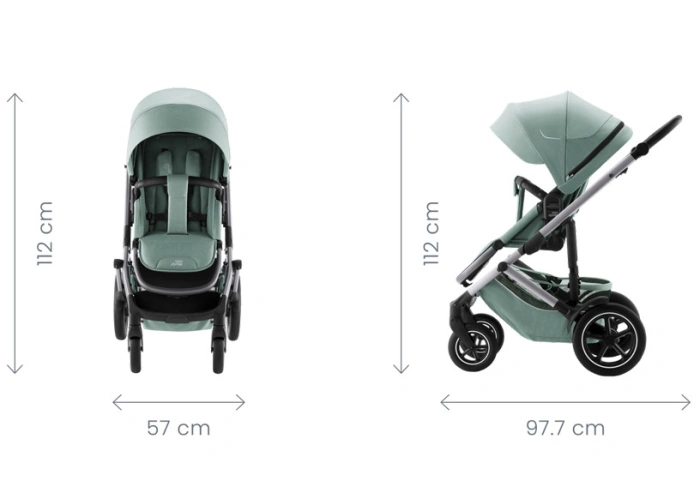 Прогулянкова коляска Britax Römer SMILE 5Z STYLE - harbor blue-41 Britax Römer Smile 5Z Style — прогулянкова коляска до 22 кг-41 - зображення