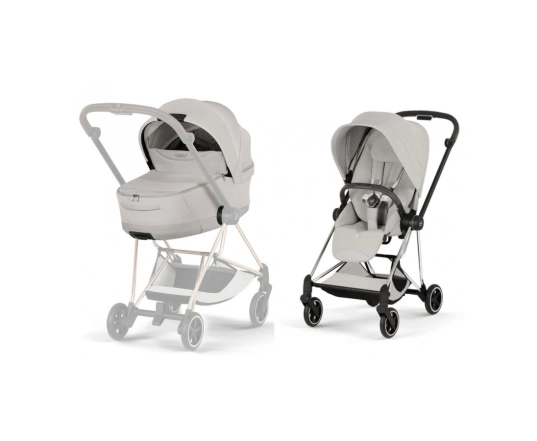 Коляска 2 в 1 Cybex MIOS Style Collection 5.0 - city grey (шасі Chrome)